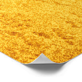 グラフィティハート金ゴールド水彩画ポスター ポスター (角)