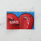 グラフィティハート、ブルーウォール、バレンタイン最高の、ラブ カード (内部)