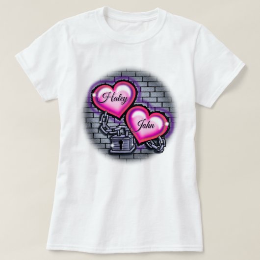 グラフィティハートTシャツ Tシャツ (デザイン正面)