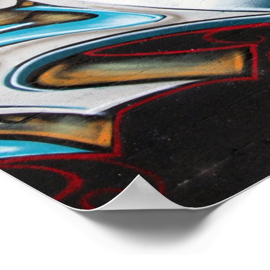 グラフィティバラアーバン通りアートポスター ポスター (角)