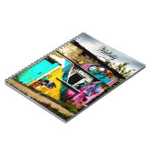 グラフィティパーソナライズされたカラフル放棄 ノートブック (左側)