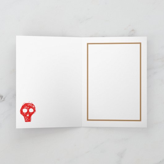 グラフィティパーソナライズされた誕生日 カード (内部)