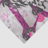 グラフィティパープルホワイトアーバン通りレンガウォールアート 薄葉紙 (詳細)