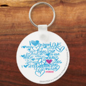 グラフィティパープル/アクア キーホルダー (正面)