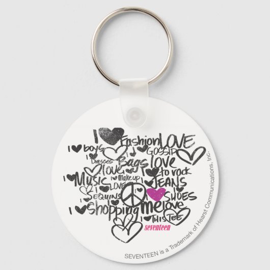 グラフィティパープル キーホルダー (正面)