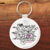 グラフィティパープル キーホルダー (正面)