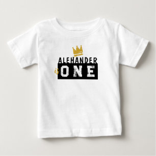 グラフィティヒップホップラベルブラックアンド金ゴールドドードルラップのズ ベビーTシャツ