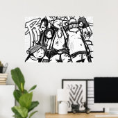 グラフィティピルーマニアのポスター ポスター (ホームオフィス)