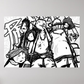 グラフィティピルーマニアのポスター ポスター