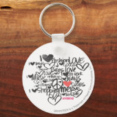 グラフィティピンク キーホルダー (正面)