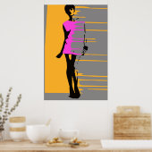 「グラフィティファッションアートポスター」 ポスター (キッチン)