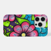 グラフィティフラワーズ通りアート iPhoneケース (裏面横)