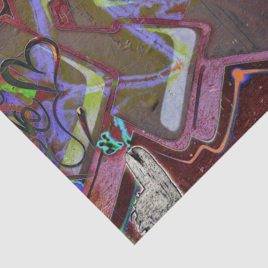 グラフィティブラウンピンクアーバングランジ通りウォールアート 薄葉紙 (詳細)