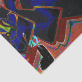 グラフィティブラウンブラックア絵を描ーバン通りウォールアート 薄葉紙 (詳細)