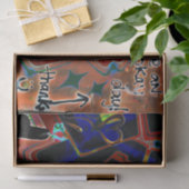 グラフィティブラウンブラックア絵を描ーバン通りウォールアート 薄葉紙 (ギフト)