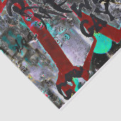 グラフィティブラックレッドアーバン通りウォールアート 薄葉紙 (詳細)