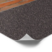 グラフィティブリック壁のカスタマイズ可能 ポスター (角)