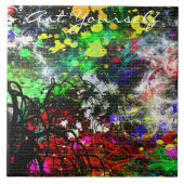 グラフィティブリック壁 タイル (正面)