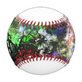 グラフィティブリック壁 野球ボール (正面)