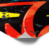 グラフィティブリック:アーバン抽象芸術 ポスター (角)