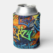 グラフィティブリック：アーバン抽象芸術 缶クーラー (缶正面)