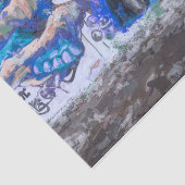 グラフィティブルーアーバングランジ通りウォール絵画ズ 薄葉紙 (詳細)