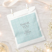 グラフィティブルーベビーシャワーバッグ フェイバーバッグ (クリップ留めされた状態)