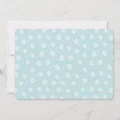 グラフィティブルーベビー誕生発表カード 案内状 (裏面)