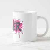 グラフィティホットピンク「FOREVER」 ジャンボコーヒーマグカップ (右)