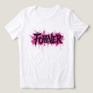 グラフィティホットピンク「FOREVER」 トライブレンドＴシャツ