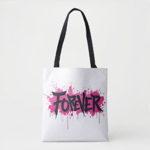 グラフィティホットピンク「FOREVER」 トートバッグ