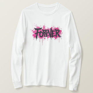 グラフィティホットピンク「FOREVER」 Tシャツ