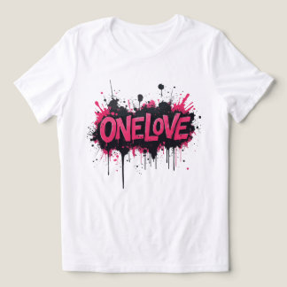 グラフィティホットピンク「ONELOVE」 トライブレンドＴシャツ