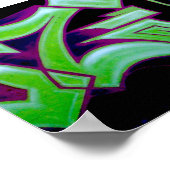 グラフィティポートレートポスター ポスター (角)