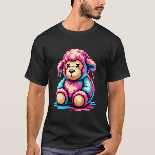 グラフィティメルトアート羊ラム羊 Tシャツ (正面)