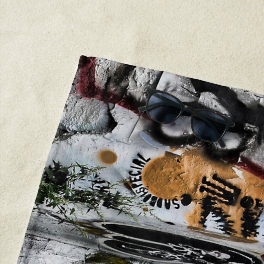 グラフィティモダンアクールーバン通りアート ビーチタオル (インサイチュ)