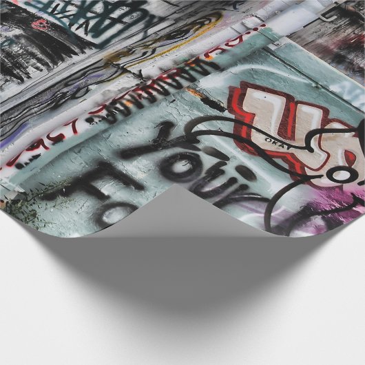 グラフィティモダンアクールーバン通りアート ラッピングペーパー (角)