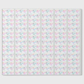 グラフィティモダンスタイルウェディングシャワーギフトラップ ラッピングペーパー (フラット)