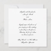 グラフィティモダンハート結婚式招待状 招待状 (裏面)