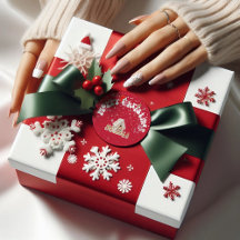 グラフィティモダンレッドメリークリスマス