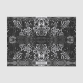 グラフィティモダンヴィンテージ白黒パターン 薄葉紙