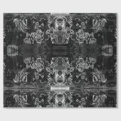 グラフィティモダン白黒パタグランジーン ラッピングペーパー (フラット)