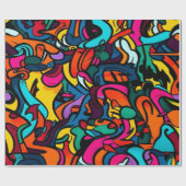 グラフィティモダン ラッピングペーパー (フラット)