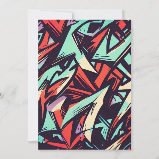 グラフィティモダン 招待状 (正面)