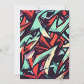 グラフィティモダン 招待状 (裏面)