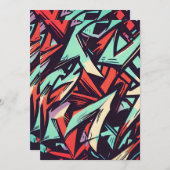 グラフィティモダン 招待状 (正面/裏面)