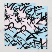 グラフィティモダン 招待状 (正面/裏面)