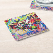 グラフィティラブコースター スクエアペーパーコースター (アングル)