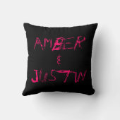 グラフィティラブティーンズ装飾用クッションブラック クッション (裏面)