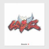 グラフィティラブビニールのシールはヒップホップの雰囲気を持つ。 シール (シート)